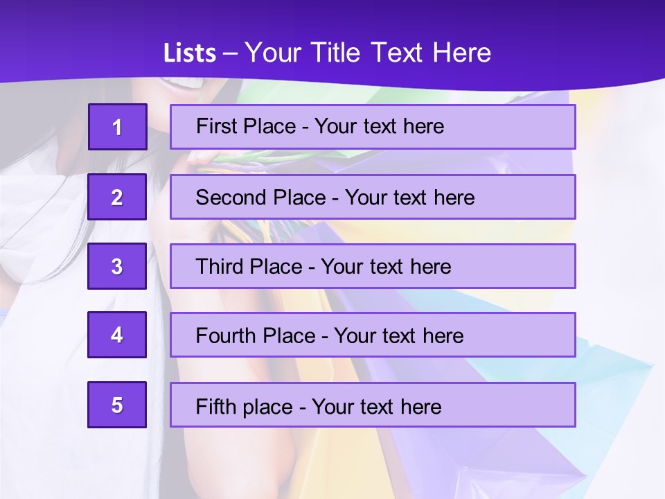 Customer Purchases  PowerPoint Template