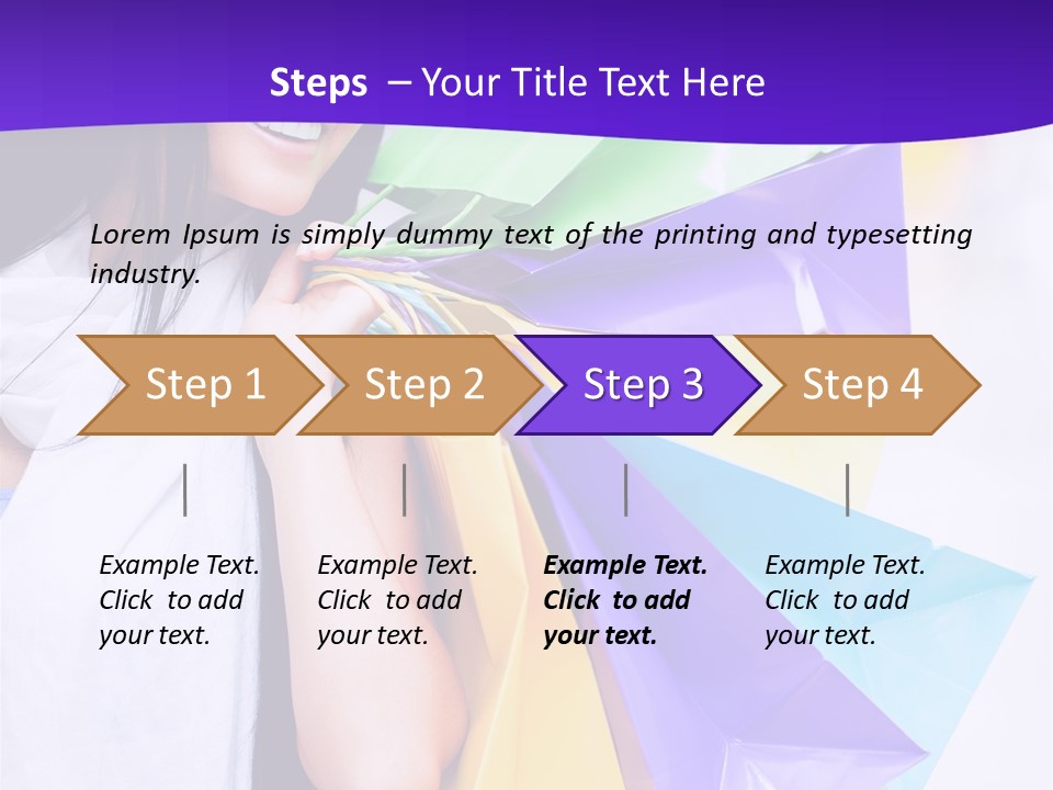 Customer Purchases  PowerPoint Template