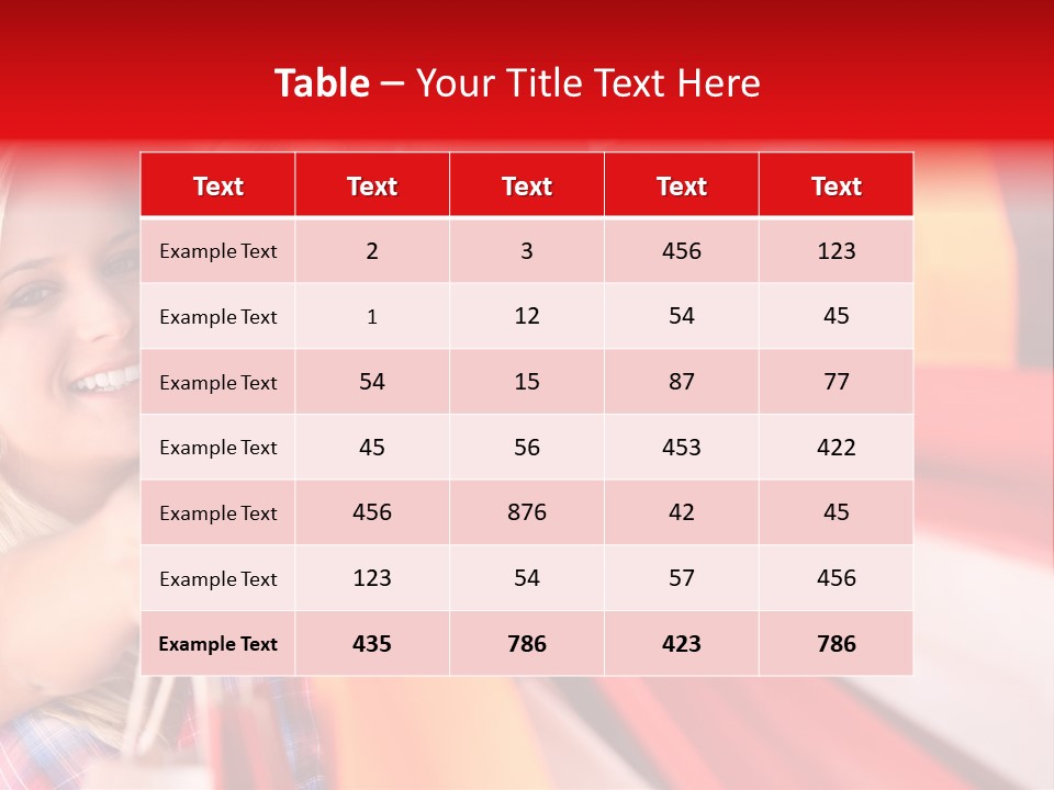 Supermarket Lady Smile PowerPoint Template
