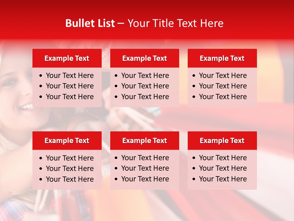 Supermarket Lady Smile PowerPoint Template