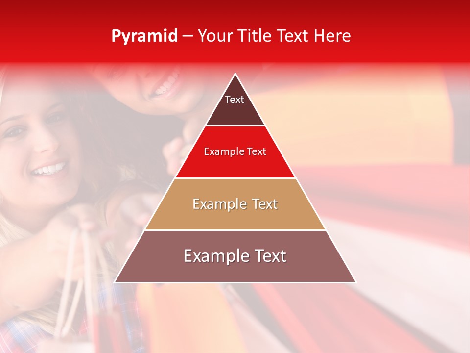 Supermarket Lady Smile PowerPoint Template