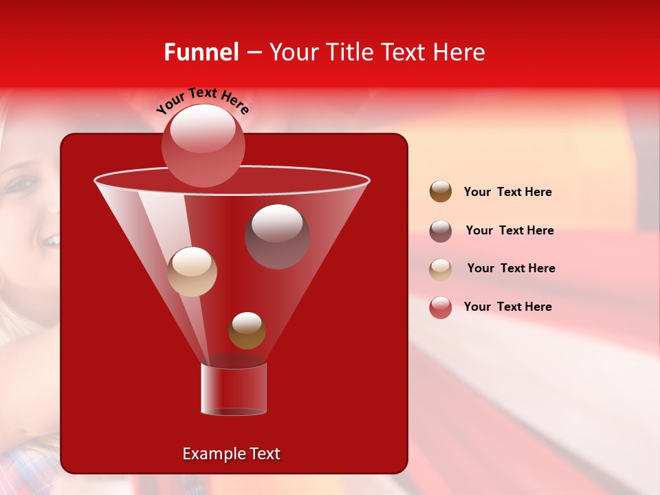 Supermarket Lady Smile PowerPoint Template