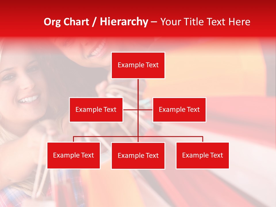 Supermarket Lady Smile PowerPoint Template