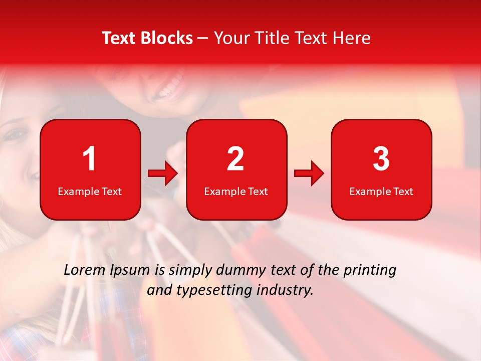 Supermarket Lady Smile PowerPoint Template