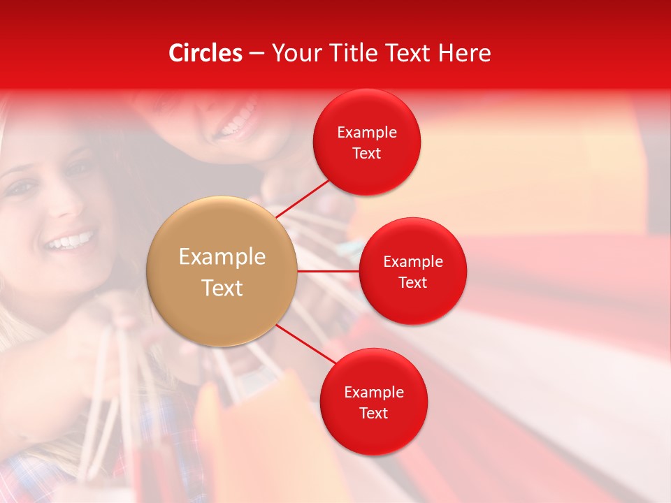 Supermarket Lady Smile PowerPoint Template