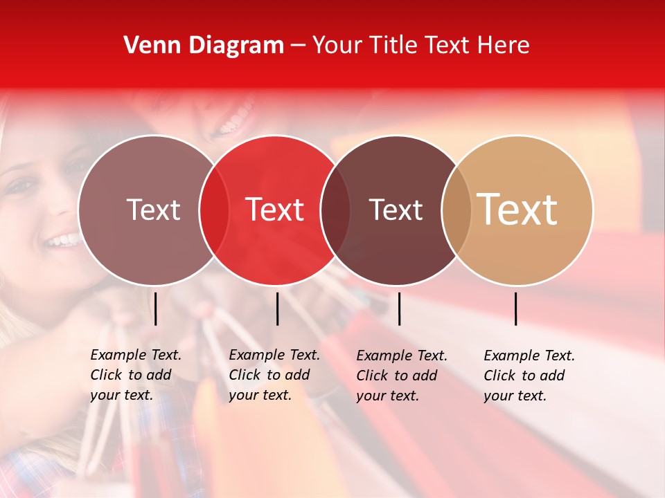 Supermarket Lady Smile PowerPoint Template