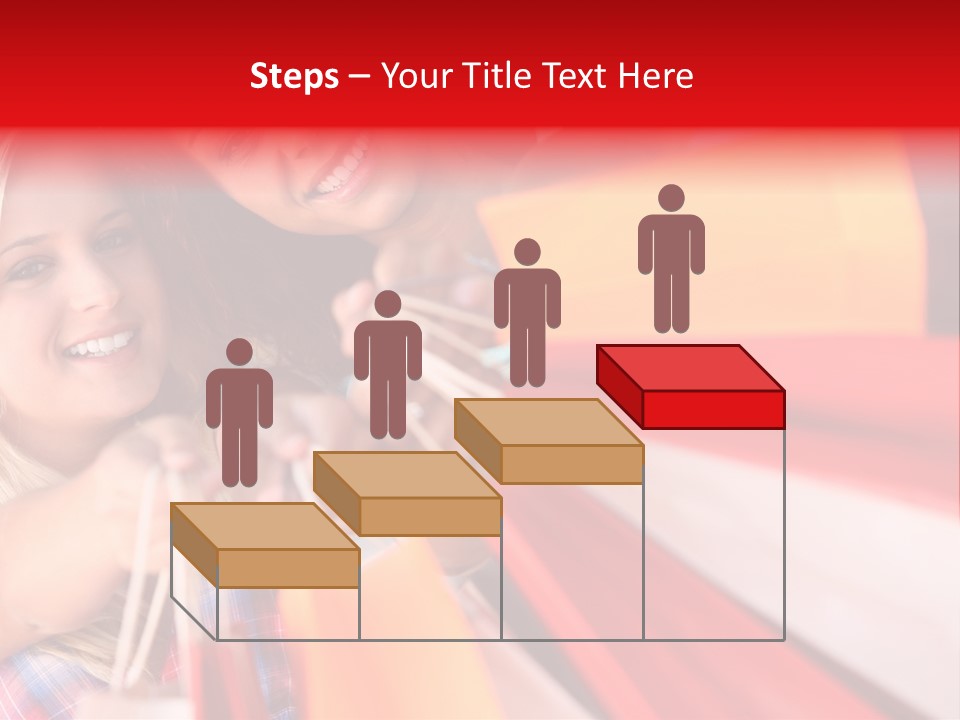 Supermarket Lady Smile PowerPoint Template