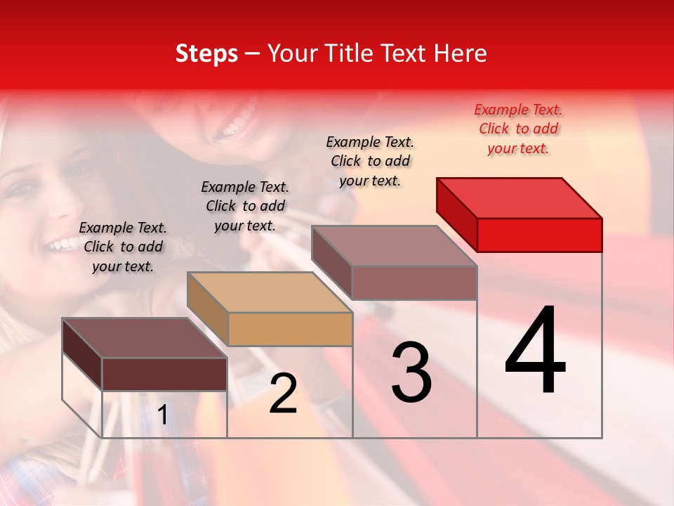 Supermarket Lady Smile PowerPoint Template