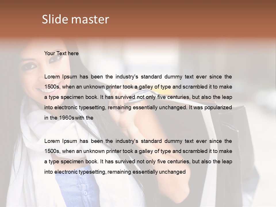 Retail Glamour Cheerful PowerPoint Template