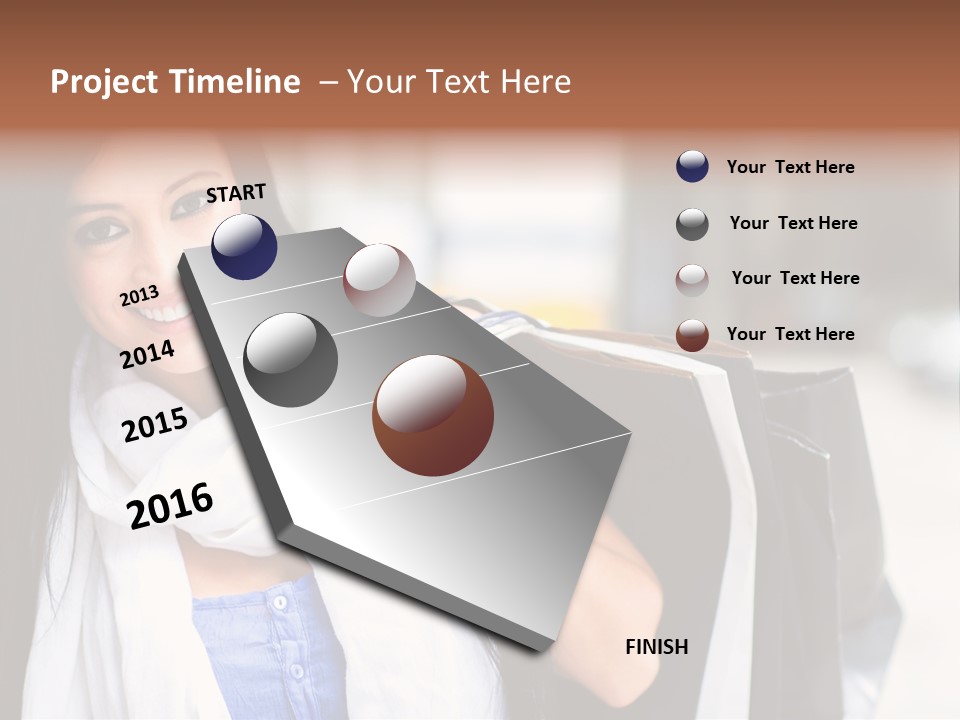 Retail Glamour Cheerful PowerPoint Template