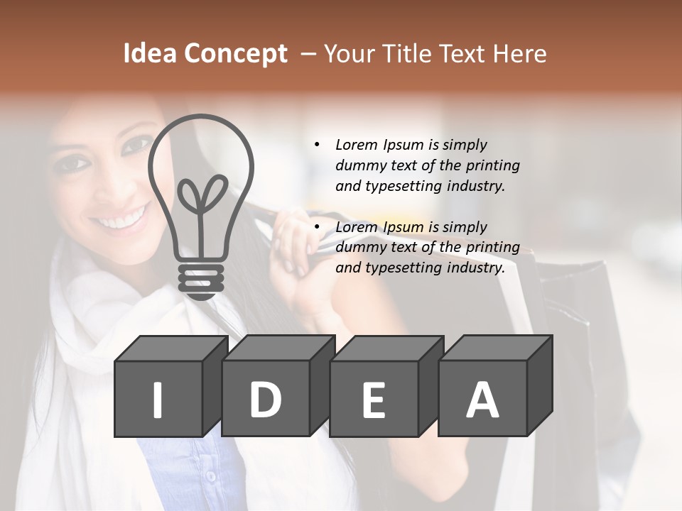 Retail Glamour Cheerful PowerPoint Template