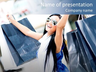 Summer Buyer Shopaholic PowerPoint Template