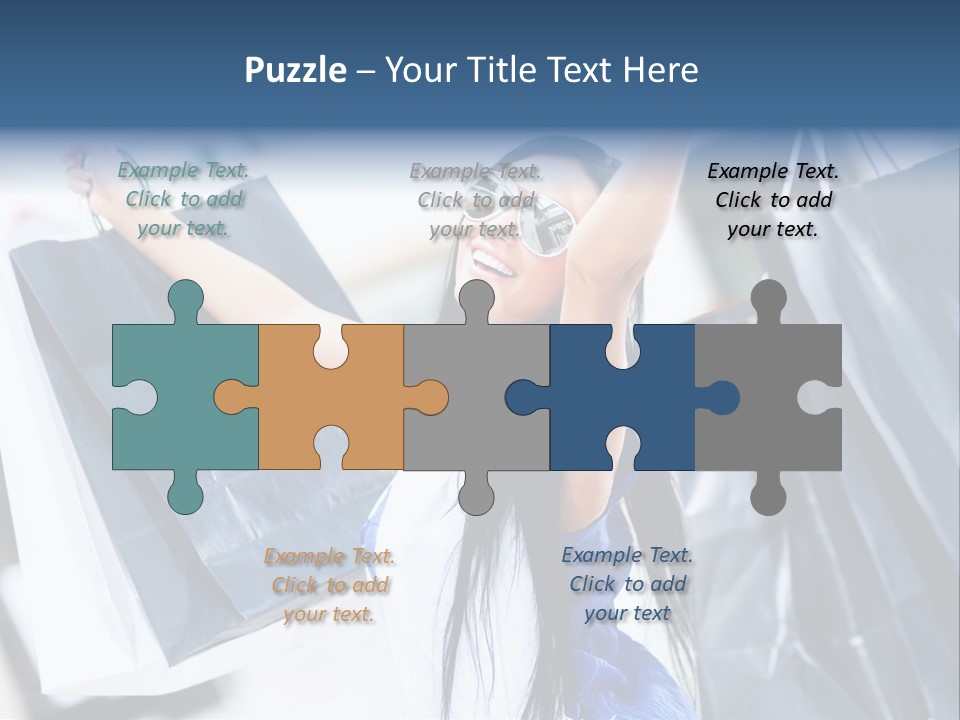 Summer Buyer Shopaholic PowerPoint Template