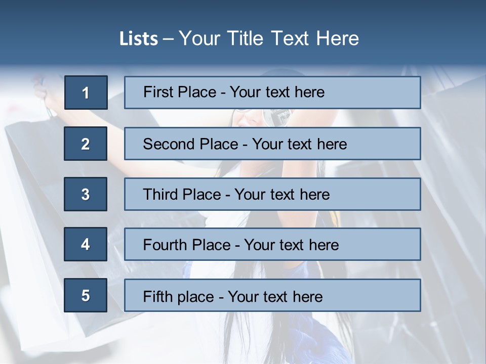 Summer Buyer Shopaholic PowerPoint Template