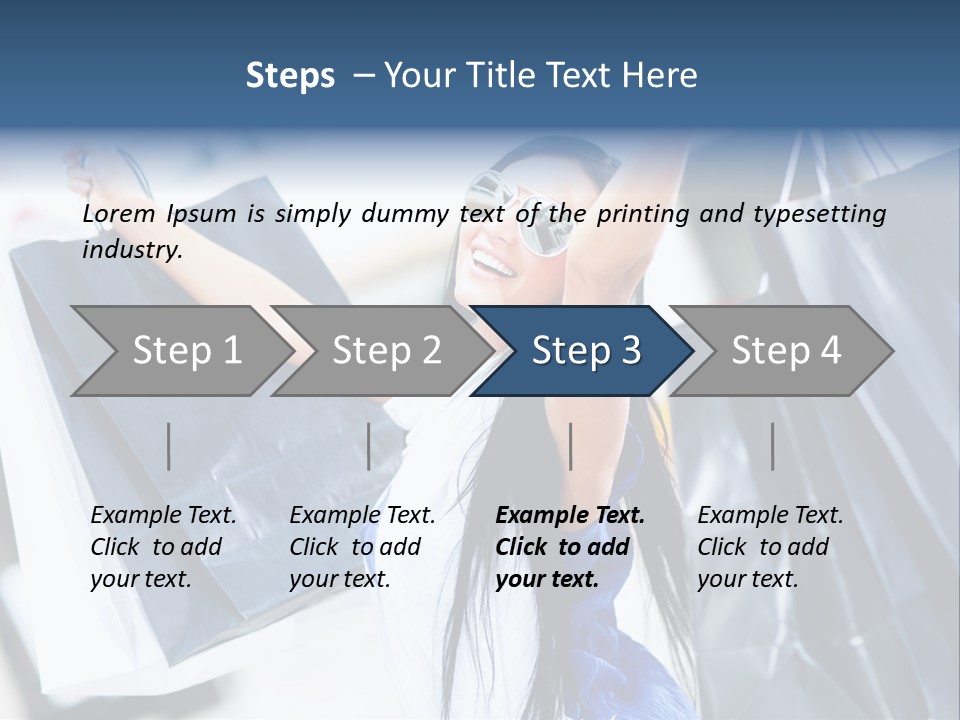 Summer Buyer Shopaholic PowerPoint Template
