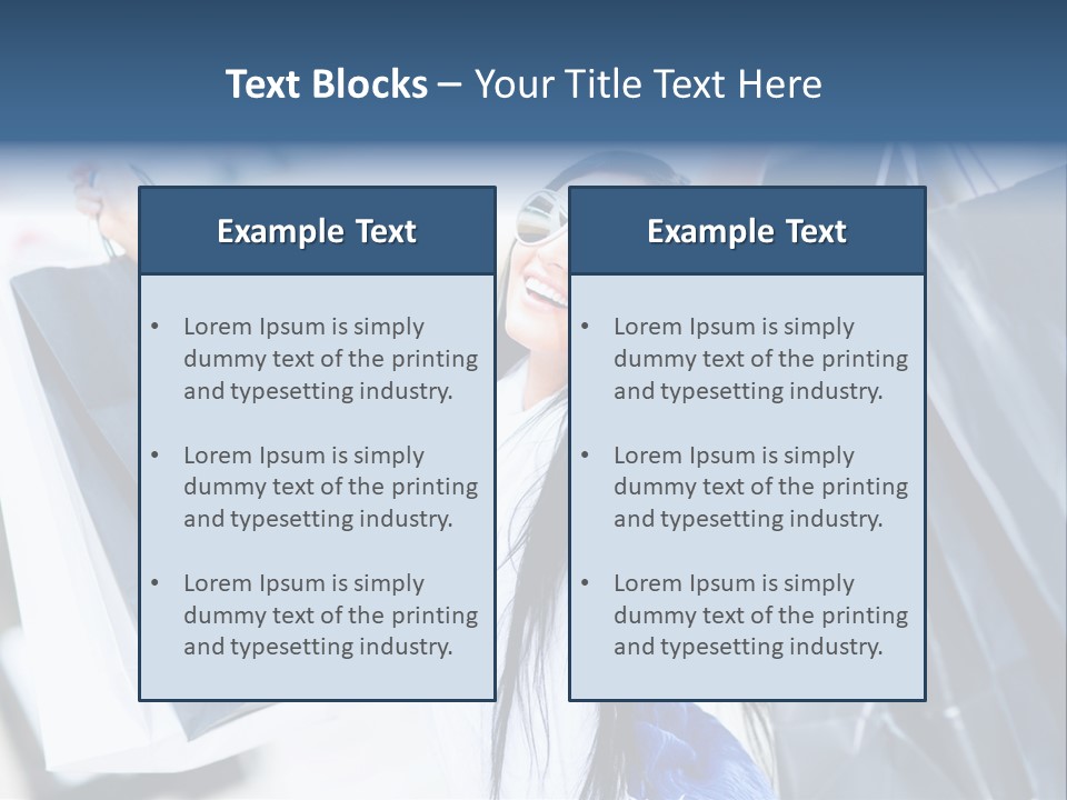 Summer Buyer Shopaholic PowerPoint Template