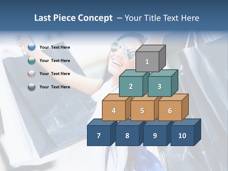 Summer Buyer Shopaholic PowerPoint Template