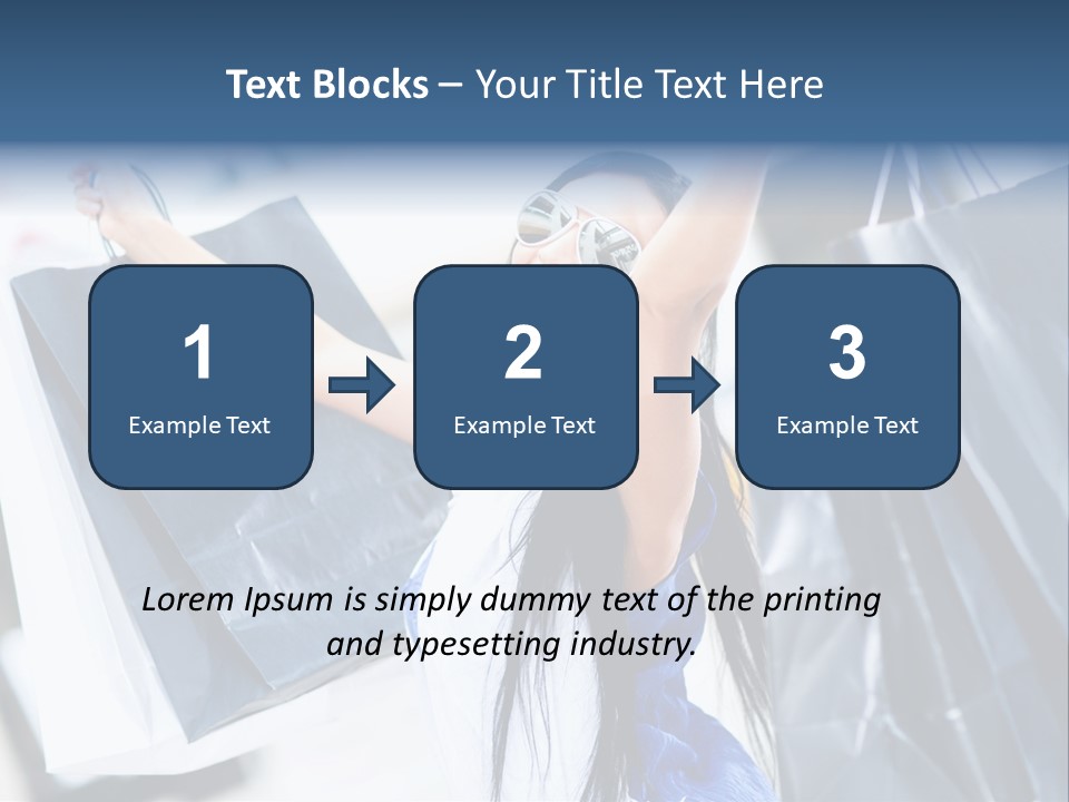 Summer Buyer Shopaholic PowerPoint Template