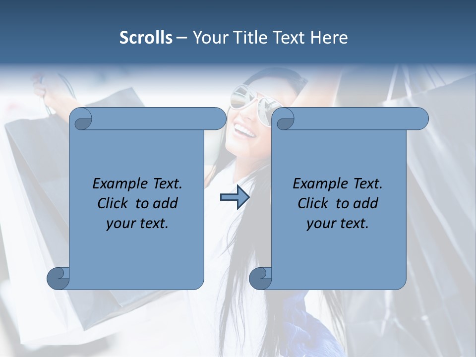 Summer Buyer Shopaholic PowerPoint Template
