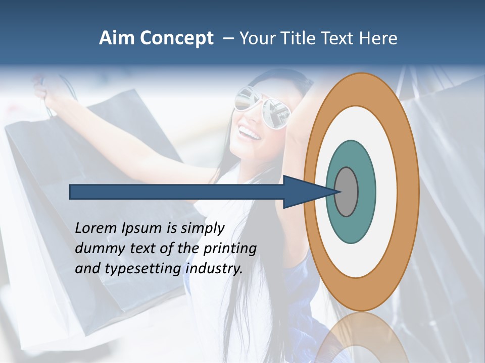 Summer Buyer Shopaholic PowerPoint Template