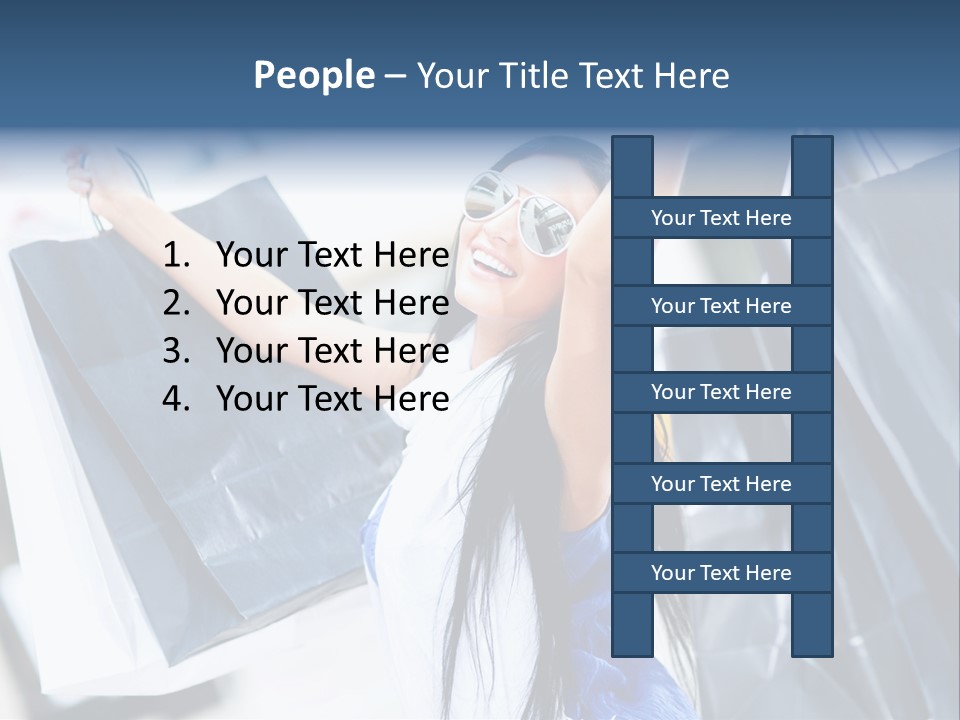 Summer Buyer Shopaholic PowerPoint Template