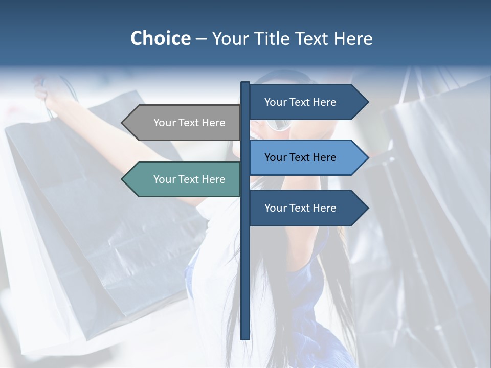 Summer Buyer Shopaholic PowerPoint Template