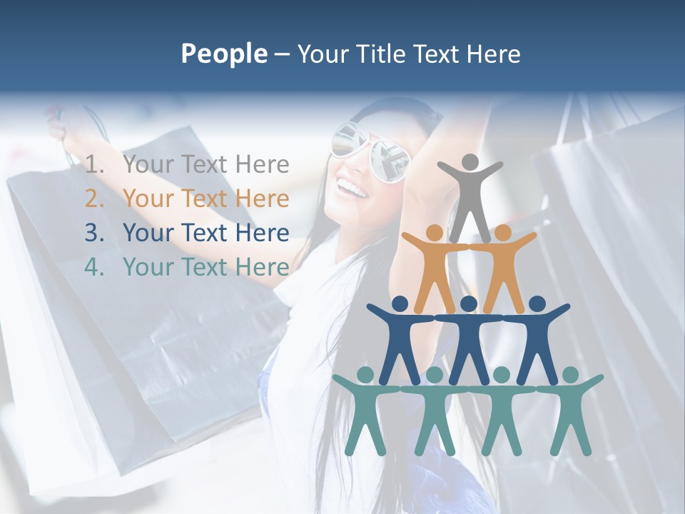 Summer Buyer Shopaholic PowerPoint Template