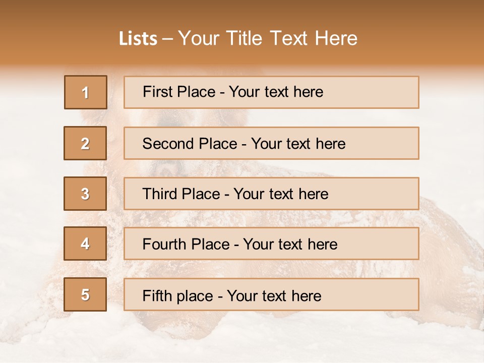 Cold Pet Happy PowerPoint Template