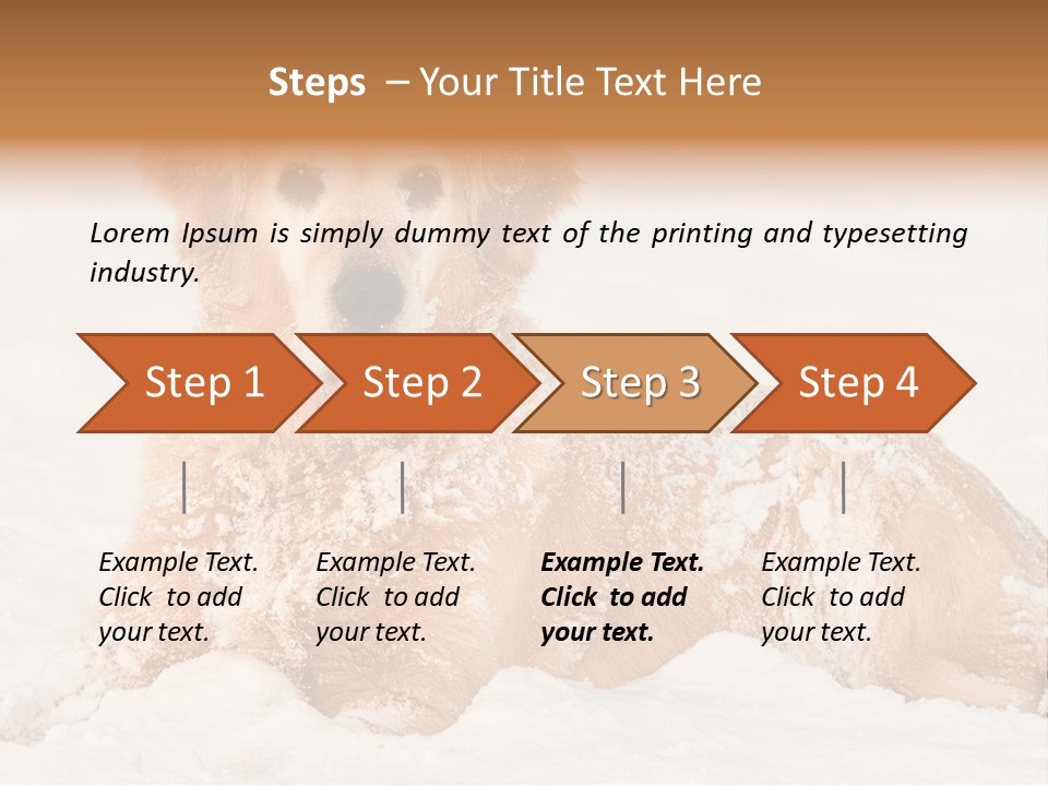 Cold Pet Happy PowerPoint Template