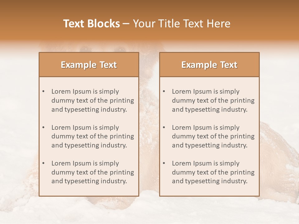 Cold Pet Happy PowerPoint Template