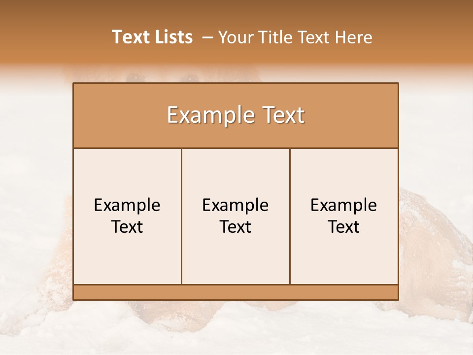 Cold Pet Happy PowerPoint Template