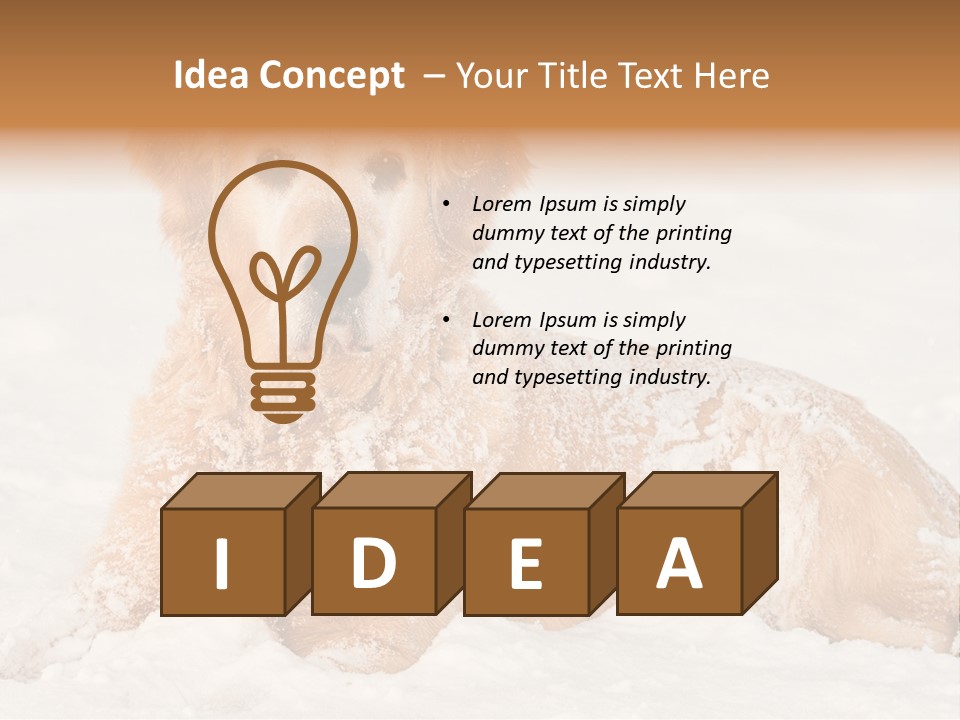 Cold Pet Happy PowerPoint Template