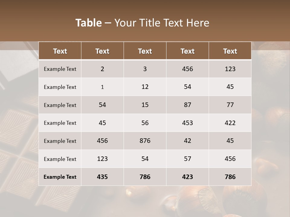 Abundance Calories Sweet PowerPoint Template