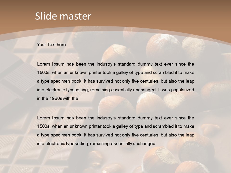 Interior Hazelnut Temptation PowerPoint Template