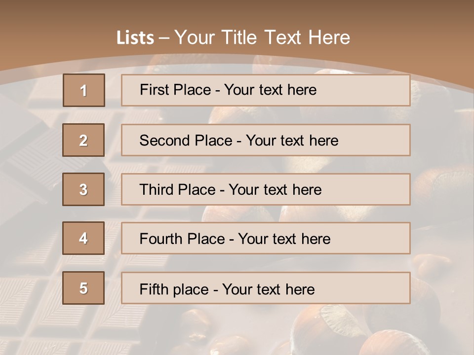 Interior Hazelnut Temptation PowerPoint Template