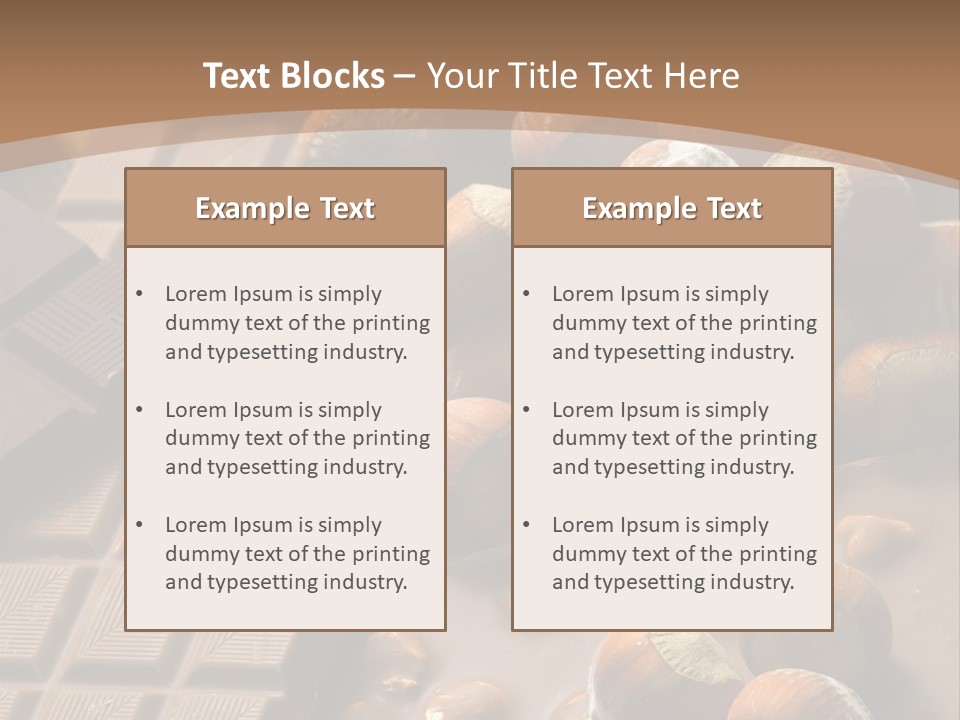 Interior Hazelnut Temptation PowerPoint Template