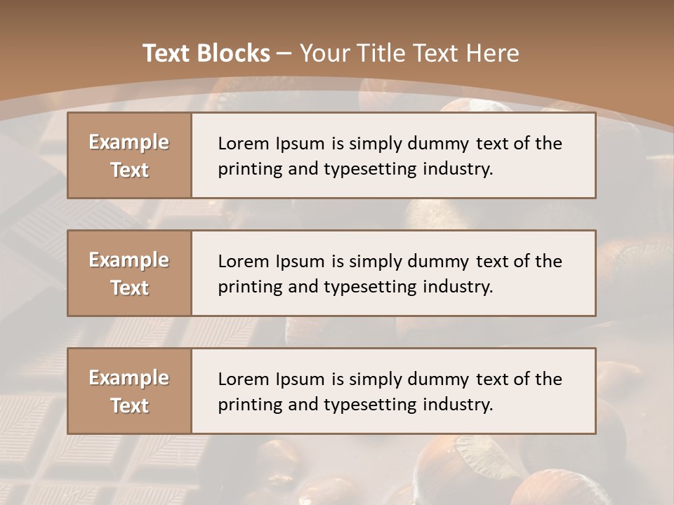 Interior Hazelnut Temptation PowerPoint Template