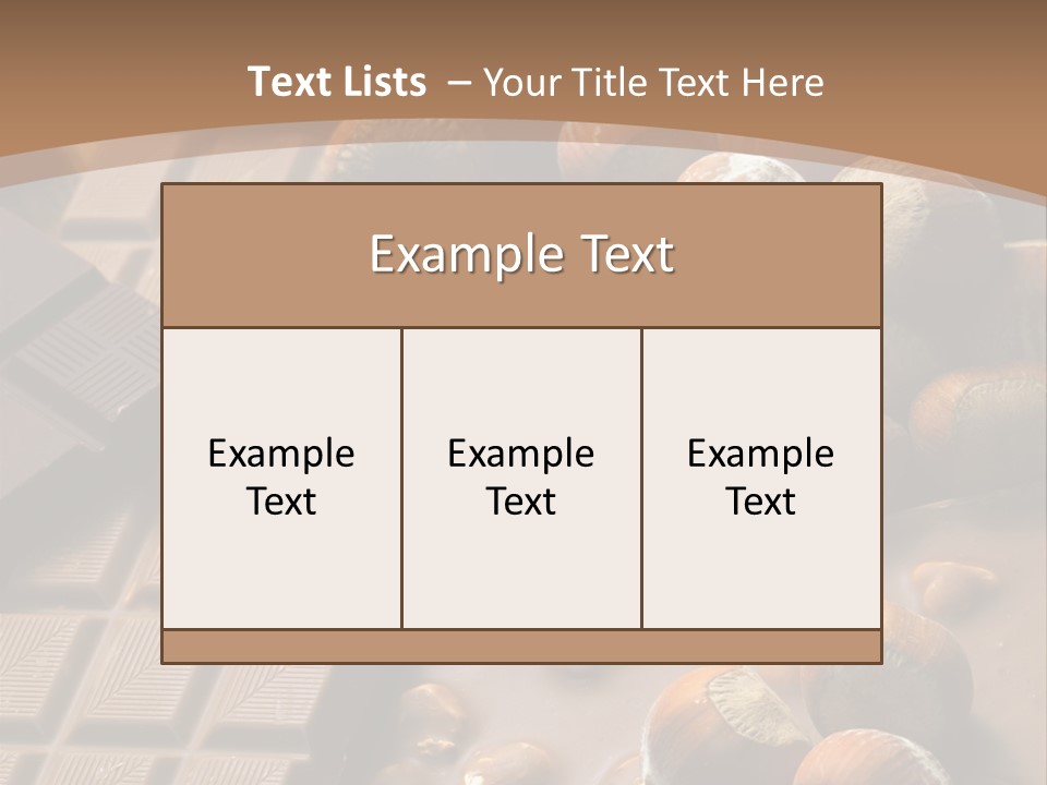 Interior Hazelnut Temptation PowerPoint Template