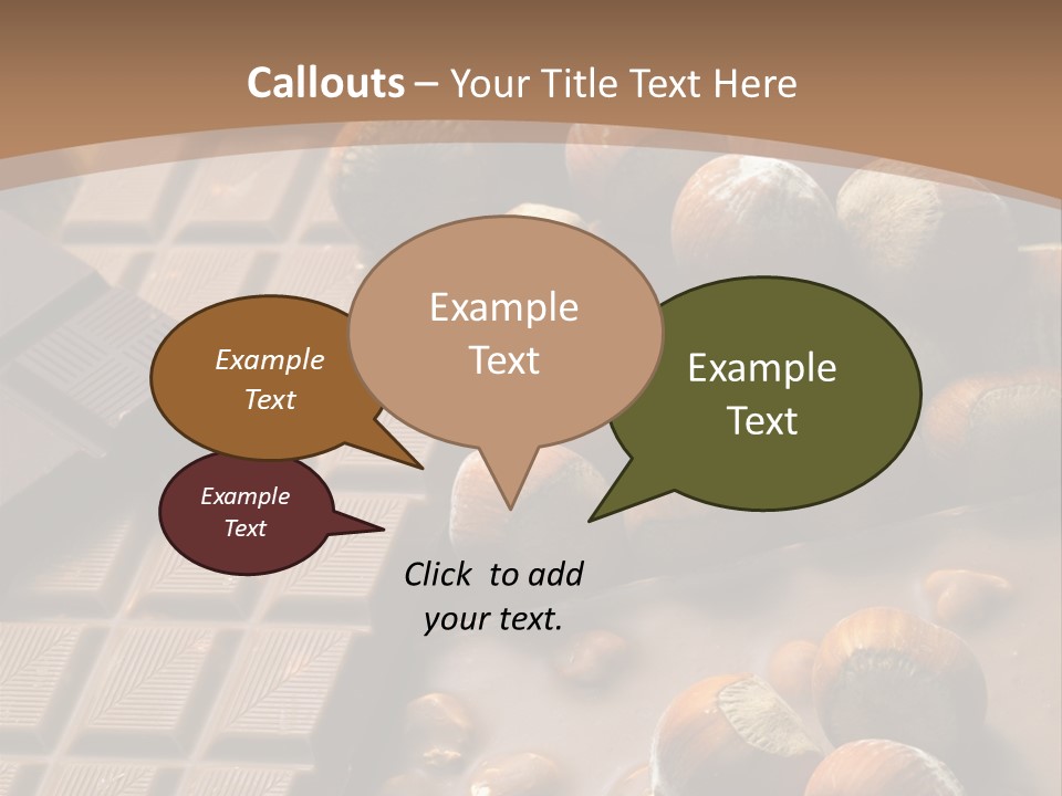 Interior Hazelnut Temptation PowerPoint Template