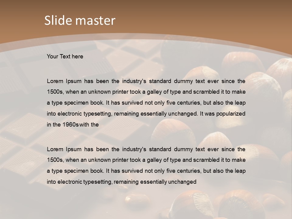 Many Interiors Hazelnut PowerPoint Template