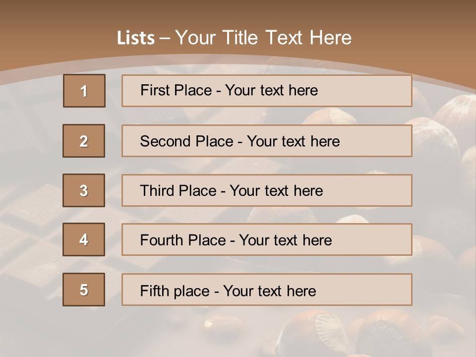 Many Interiors Hazelnut PowerPoint Template