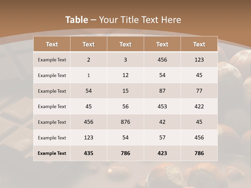 Many Interiors Hazelnut PowerPoint Template