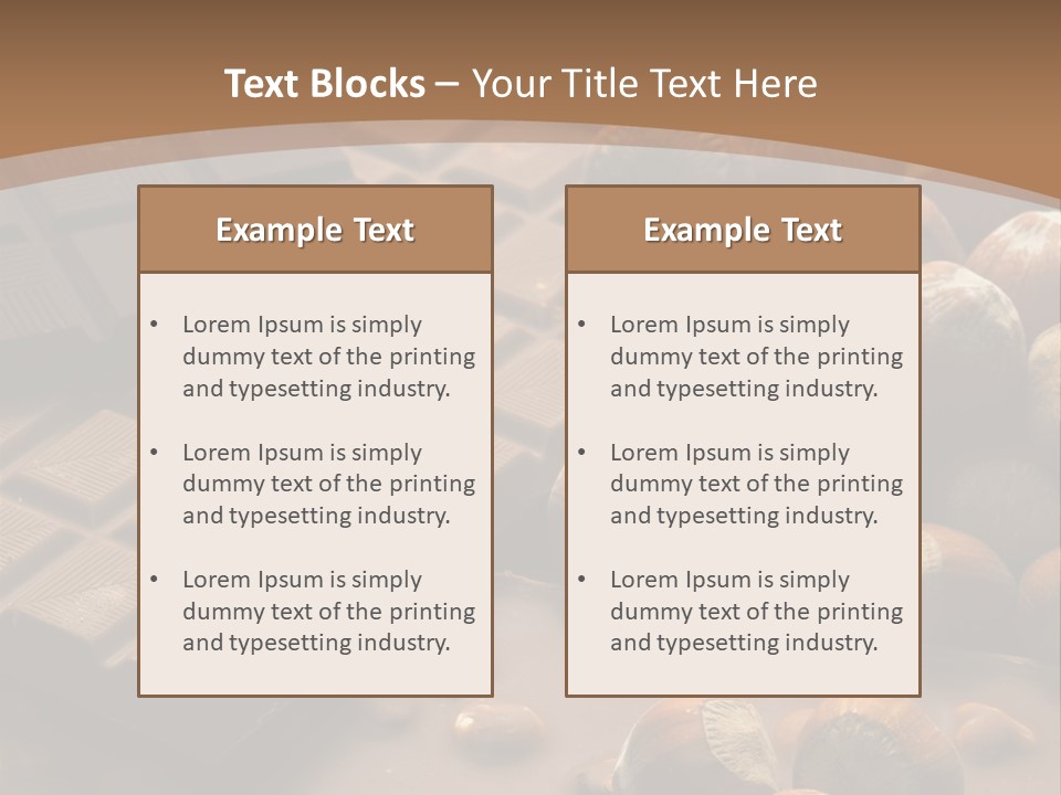 Many Interiors Hazelnut PowerPoint Template