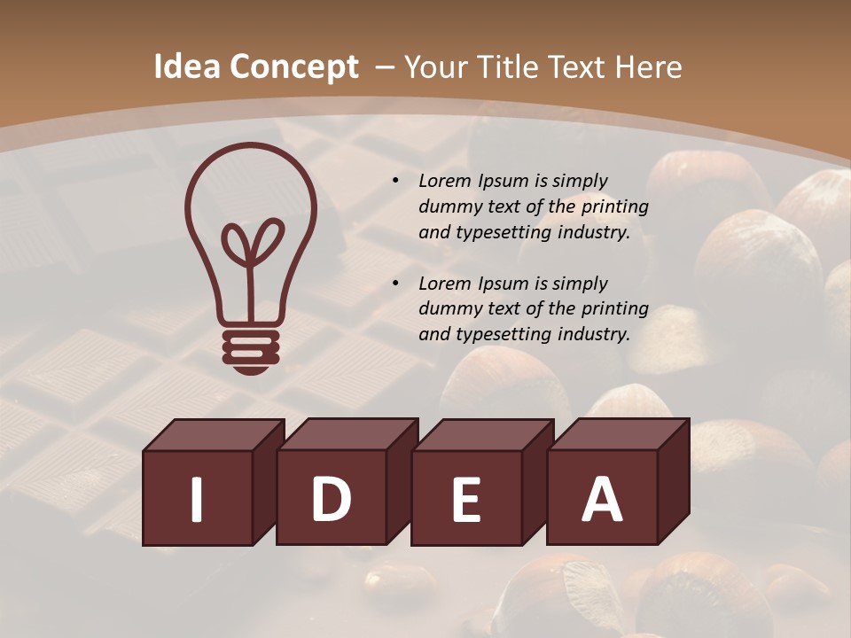 Many Interiors Hazelnut PowerPoint Template