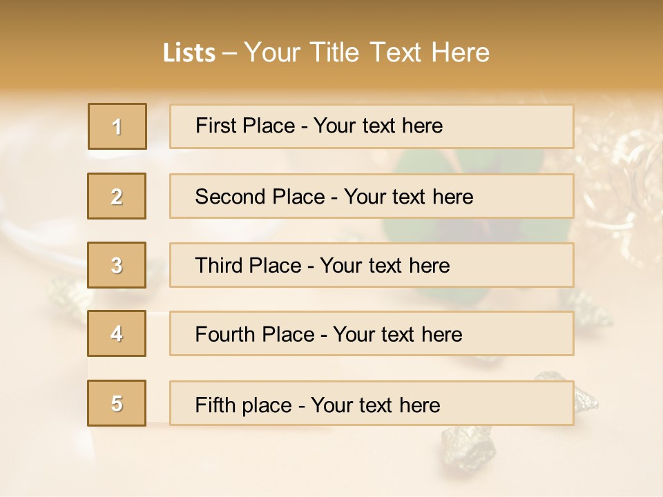 Glitzern Feier Gru PowerPoint Template