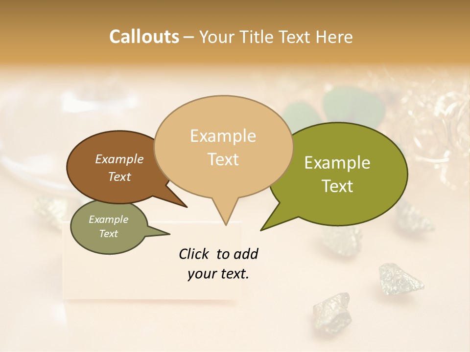 Glitzern Feier Gru PowerPoint Template