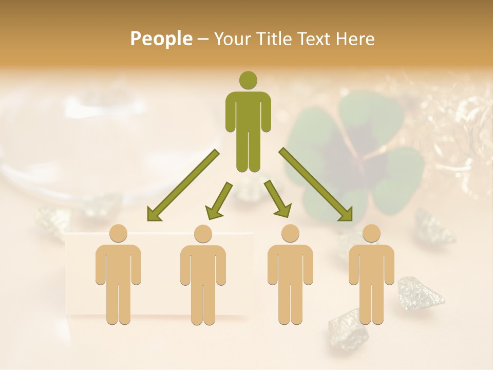 Glitzern Feier Gru PowerPoint Template