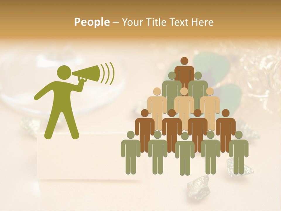 Glitzern Feier Gru PowerPoint Template