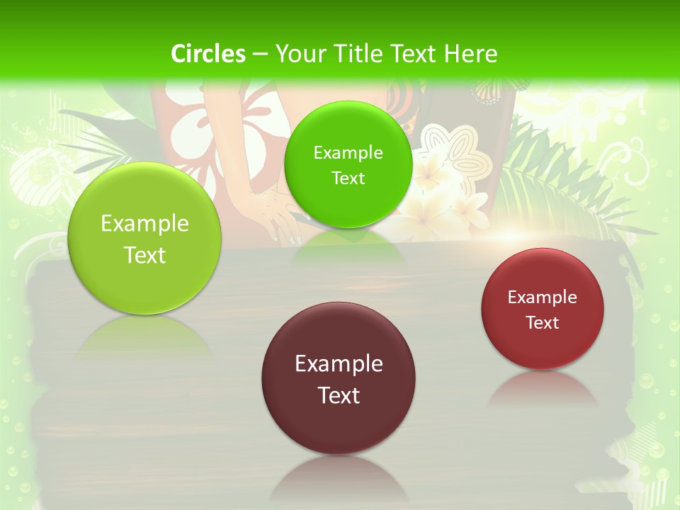 Woman Tree Erotic PowerPoint Template