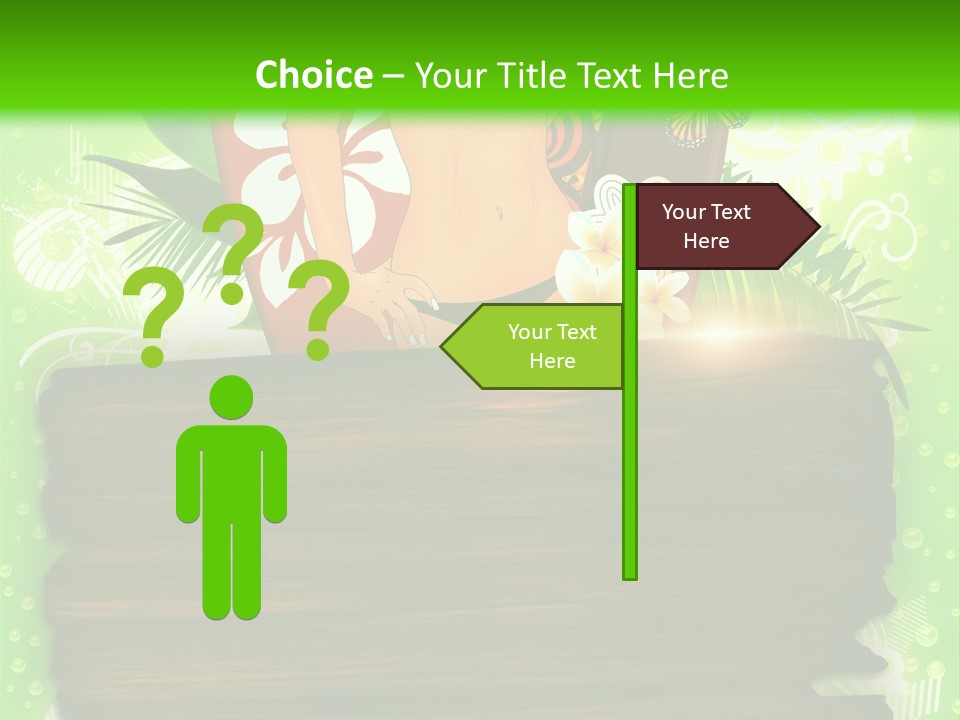 Woman Tree Erotic PowerPoint Template